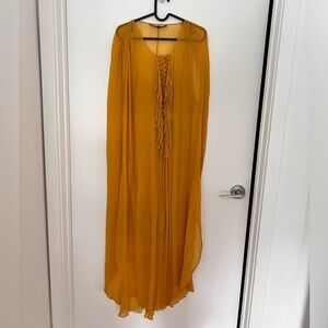BCBGMAXAZRIA YELLOW TUNIC DRESS